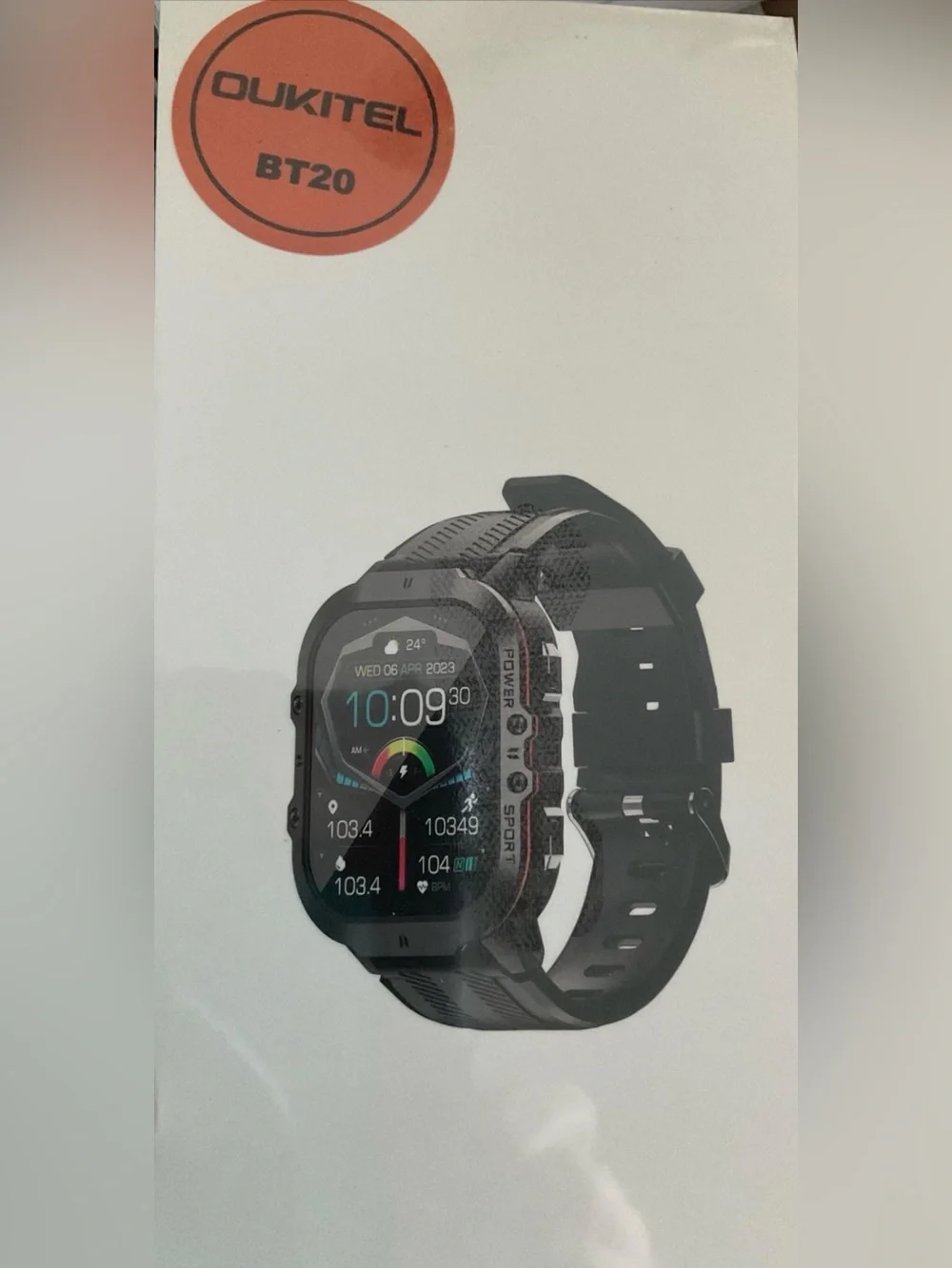 OUKITEL BT20 Military Smartwatch 1.96” AMOLED Fitness Watch Blue